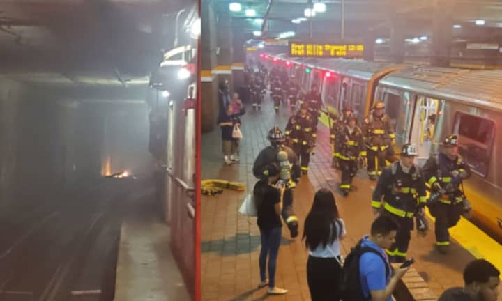 Passengers were forced to evacuate after a fire reportedly broke out on the tracks at Tufts Medical Center on Wednesday afternoon, June 28