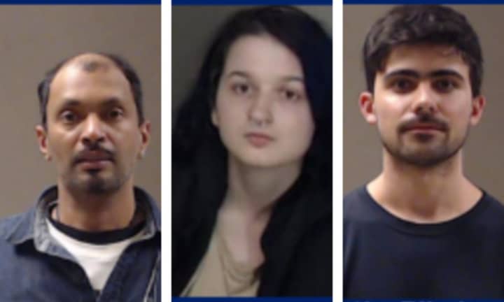 Alexis Paplai, Ayla King, and Timothy Bilodeau were all arrested on Sunday, March 5.
