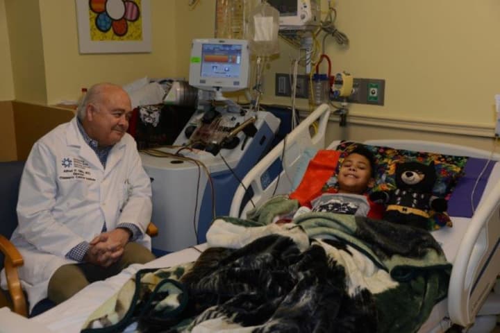 Nine-year-old Jizaiah Ramos of Elizabeth became the first patient at the Children’s Cancer Institute at the Joseph M. Sanzari Children’s Hospital to receive CAR-T Cell therapy.