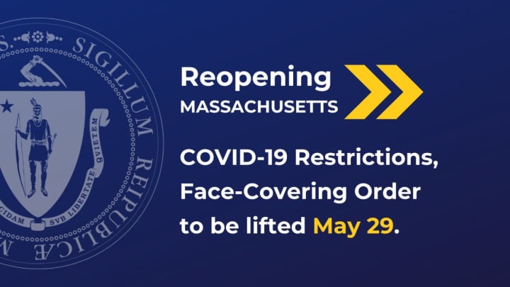 Mask and social distance restrictions in Massachusetts are being lifted