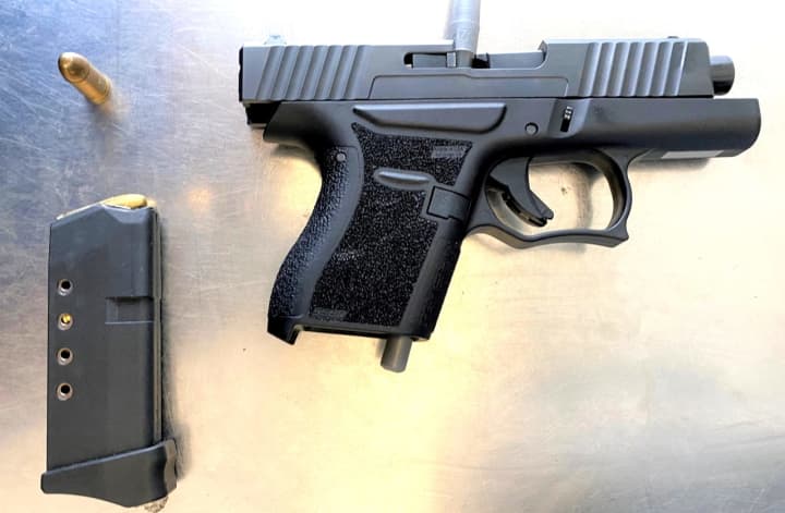 Another loaded gun seized -- this time a 9mm Glock 43 pistol -- and another traveler arrested at Newark Liberty International Airport.