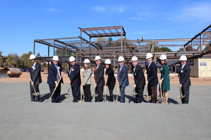 Clarkstown officials and County Executive Ed Day broke ground at the new site of Crystal Run Health
