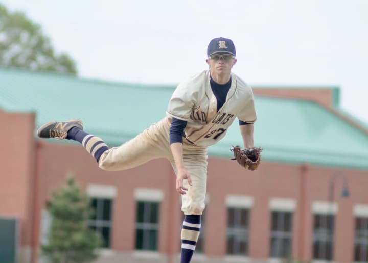 Enzo Stefanoni of Darien broke the New York state reocrd for most all-time high school varsity pitching wins
