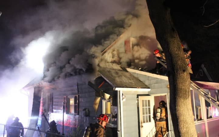 An electrical fire sent flames through the attic and part of the home.