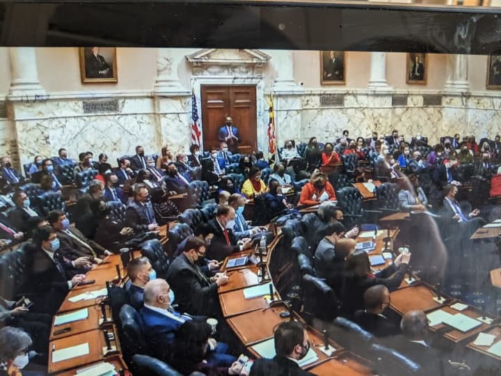 Opening day of the 444th session of the Maryland General Assembly