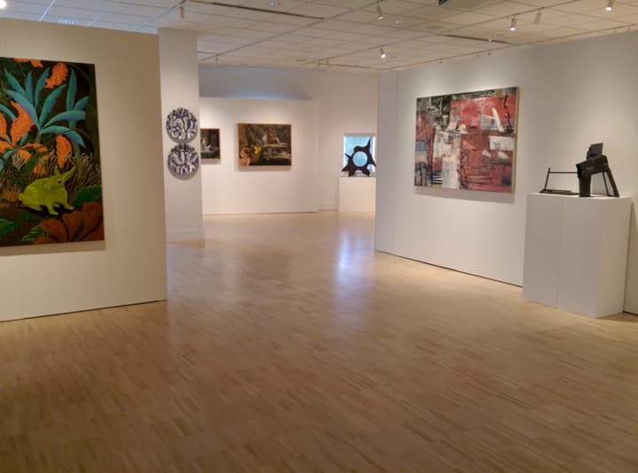 Works by Western Connecticut State University art faculty are on display at the Art Gallery at the Visual and Performing Arts Center on the university’s Westside campus in Danbury. 