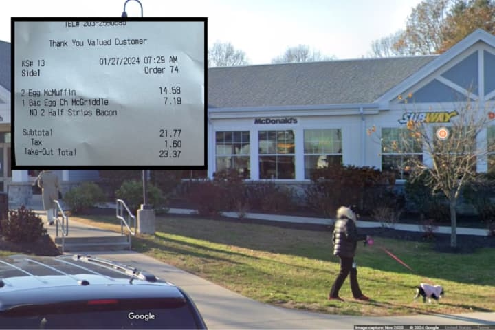 Hundreds of users were outraged when an X user shared their pricey receipt from a Fairfield County McDonald's.