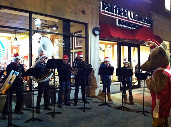 Fairfield University students provided live music during the 2013 Holiday Shop &amp; Stroll.