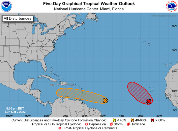 Amid the ongoing relief operations following the devastation caused by hurricanes Fiona and Ian, forecasters are keeping an eye on two new systems in the Atlantic Basin.