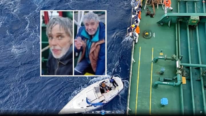 Kevin Hyde, 65, and Joe DiTommasso, 76, were found alive after 10 days at sea.