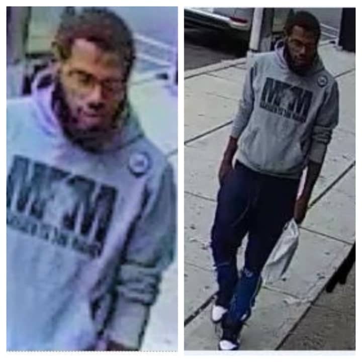 Pictured is a person of interest in the slaying in Newark last month