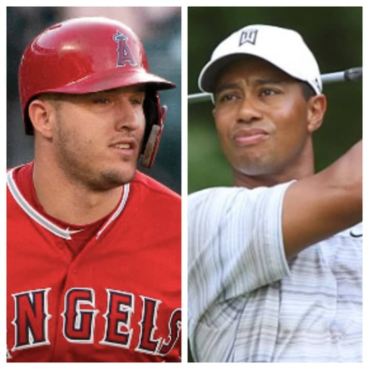 Mike Trout and Tiger Woods.