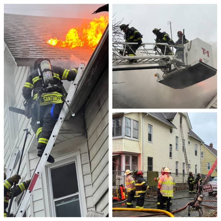 Springfield firefighters were battling a blaze at 38 Acushnet Ave. on Wednesday afternoon, Nov. 30.