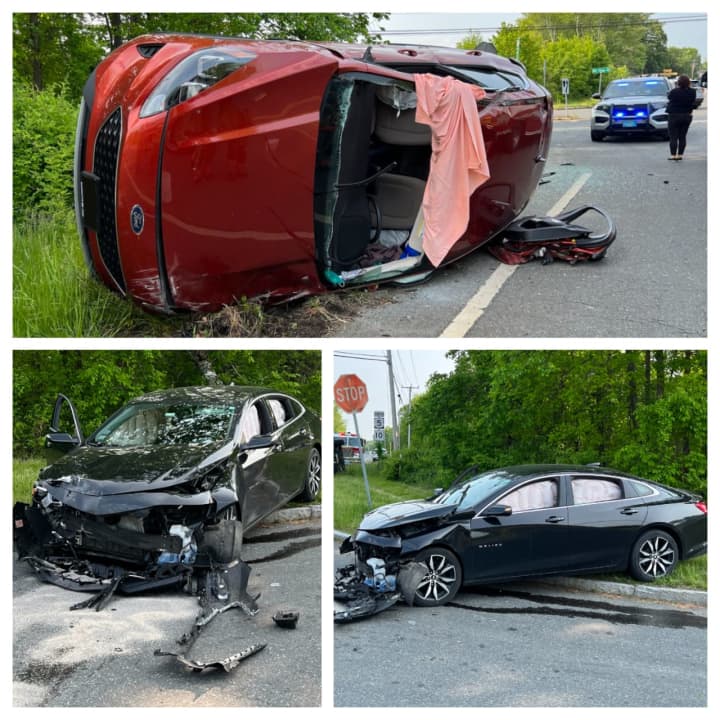 A driver had to be cut from their car Tuesday afternoon, May 23, following a crash at Mill Village Road and Greenfield Road in South Deerfield.