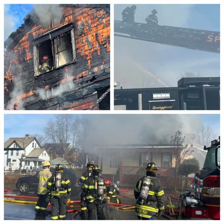 The fire was reported around 9 a.m. at an apartment at 69 Princeton St. in Springfield.