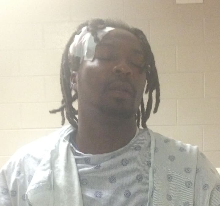 Antonio Freeland after his crash and arrest last May.