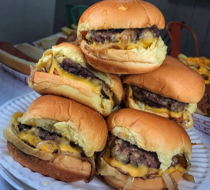 Mini burgers from Big Jake&#x27;s in Fairfield.