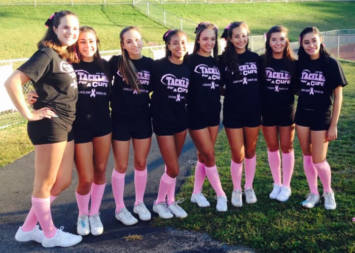 Lakeland High School cheerleaders will wear special T-shirts at the game.