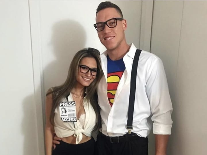 Jen Flaum of Franklin Lakes and Yankee star Aaron Judge wore coordinating costumes for Halloween.