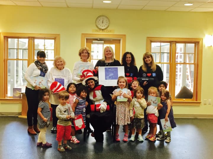 The Cat In The Hat made an appearance at Mount Kisco Child Care Center.