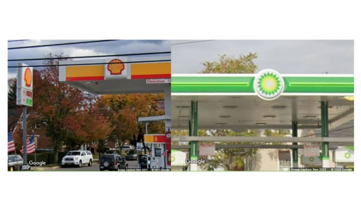 Police said the incidents happened at a Shell gas station located at 650 Hillside Avenue in North New Hyde Park and the BP gas station located at 1 Plandome Road in Manhasset.