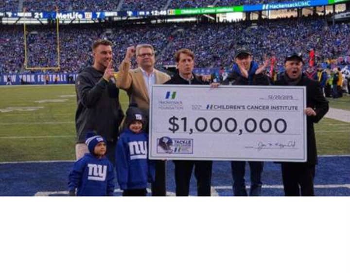 The New York Giants&#x27; and Hackensack University Medical Center&#x27;s Tackle Kids Cancer foundation raised $1 million dollars for Children&#x27;s Cancer Institute. 