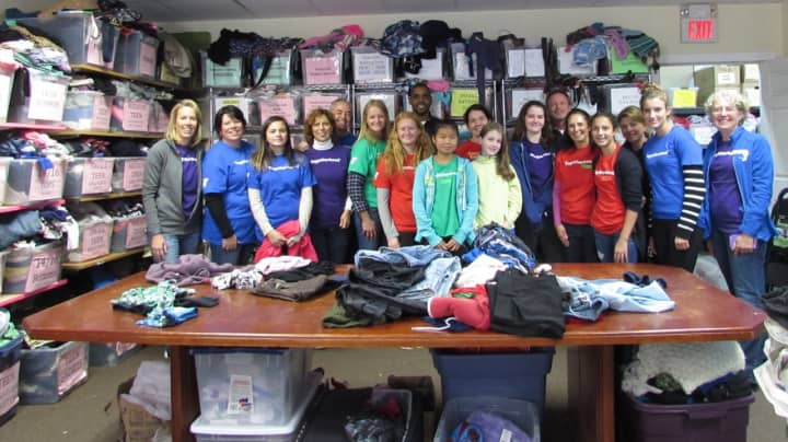 Members of the Rye YMCA held a successful clothing drive to help families throughout Westchester County. 