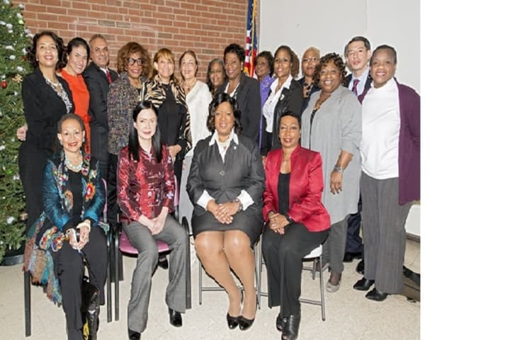 Organizers and volunteers joined event speakers at the Dec. 10 YWCA of White Plains &amp; Central Westchester symposium on the &quot;State of Women of Color.&quot;