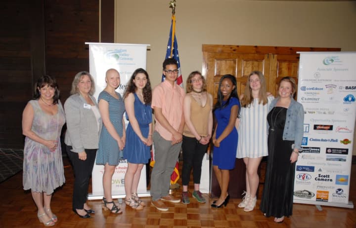 Six area high school students each received $1,000 scholarships from the Hudson Valley Gateway Chamber of Commerce recently