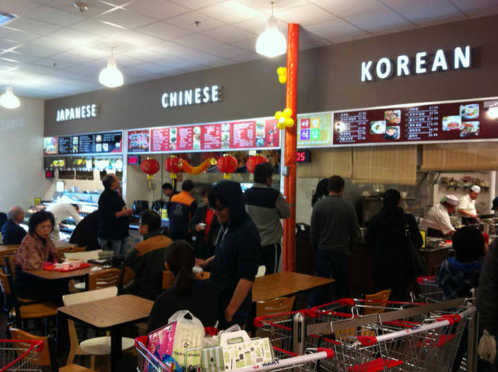 This is the food court at the Hartsdale location of Hmart, which is opening a new store in Yonkers.