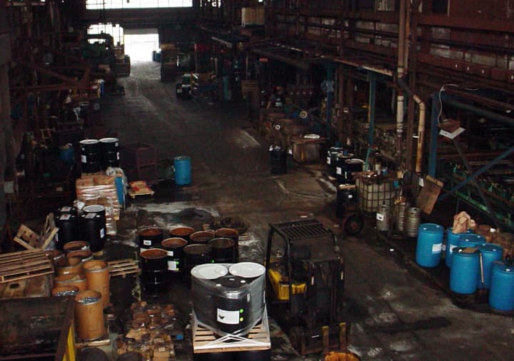 Here is a view of all the barrels and drums from an inside balcony, taken in March 2009.
