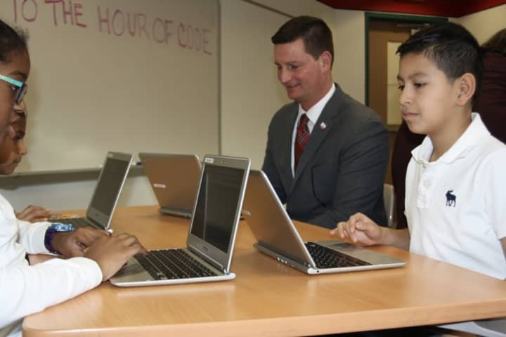 Students in grades 2-6 Alice E. Grady Elementary School in Elmsford participated in The Hour of Code, a weeklong, worldwide learning event that is designed to make students aware of the importance of computer science and in particular, coding.
