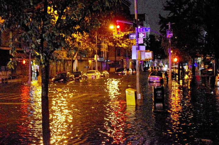 New York City, shown here after Hurricane Sandy, is one of the 10 top cities around the world most vulnerable to rising sea levels, Business Insider says.