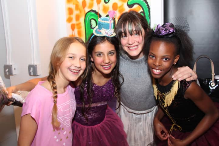 From a production of Cinderella, left to right: Ella Schnecker, Stella Brail, Jessica Irons, and Nyasha Nyoni.