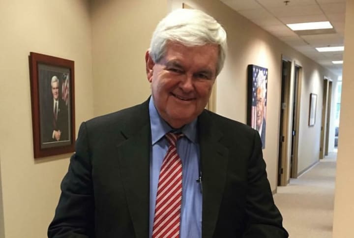 Former Speaker of the House Newt Gingrich will be in Ridgewood.