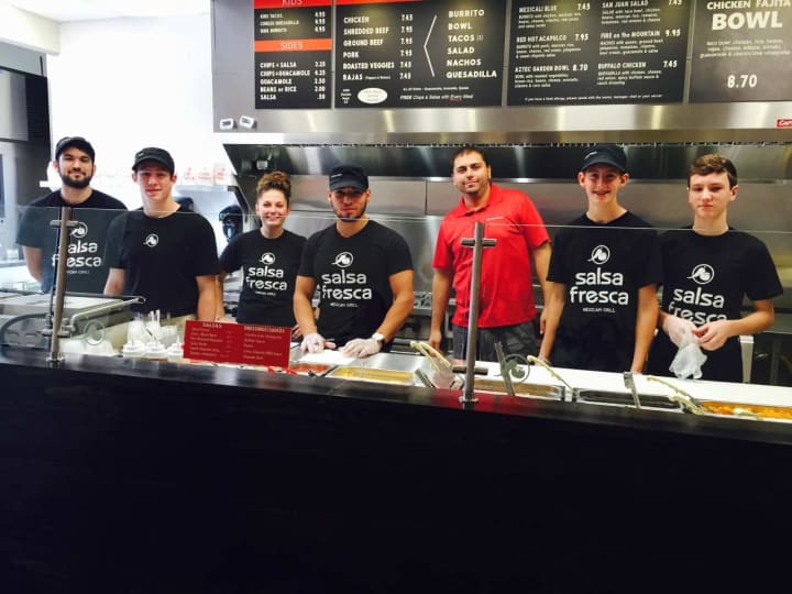 The local, fast casual Salsa Fresca Mexican Grill chain opened its newest location in Cross River.