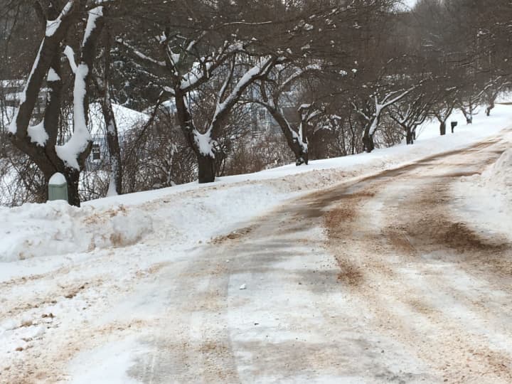 Drivers in Bergen and Passaic counties could face slick and snow-covered roads Friday.