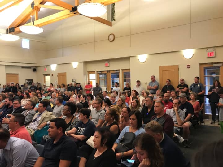 Hundreds attended the Mahwah Township Council meeting Thursday.
