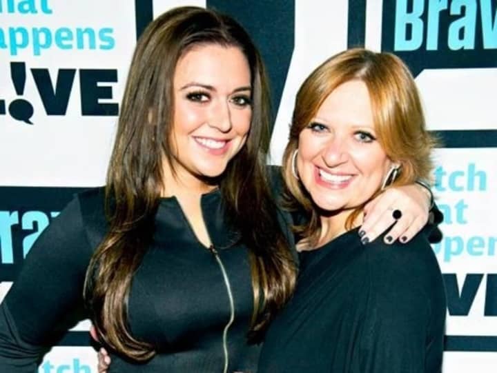 Lauren Manzo poses with her mother, Caroline Manzo.