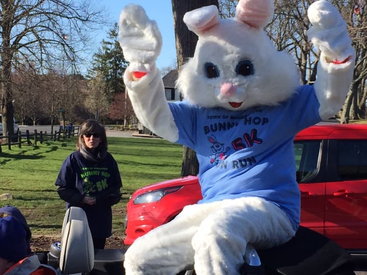 The Easter Bunny made an appearance Sunday at the second annual Bunny Hop and 5K run/walk in the Town of Mamaroneck.