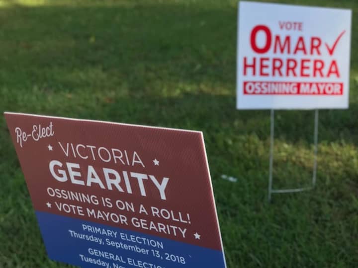 Both candidates for Ossining mayor condemned tweets posted by a resident seeking election to the village Board of Trustees. The political newcomer withdrew from the Nov. 6 race.