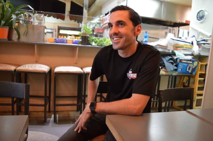Anthony Minuto, 30, owns Ronnie’s Hot Bagels and Coffee House in Hillsdale.