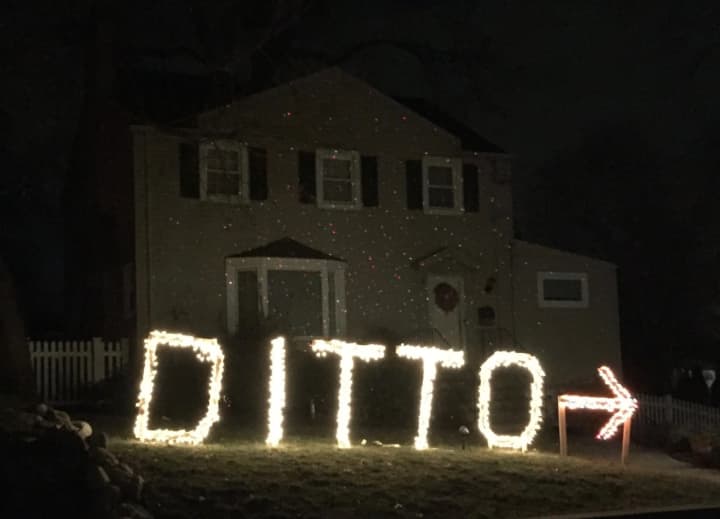 Drive down Manhattan Avenue in Waldwick and you&#x27;ll see the dueling displays (see next photo).