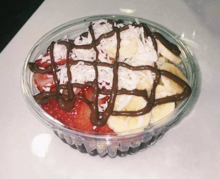 Blended Bowls in Ramsey offers a Nutella Madness Bowl.