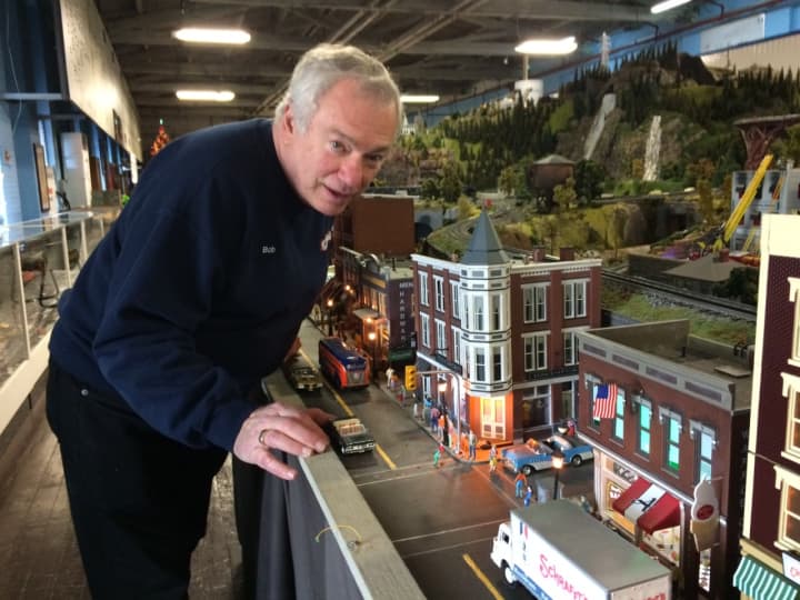 Bob Iuliucci oversees the model train running at the New Jersey Hi-Railers club in Paterson. 