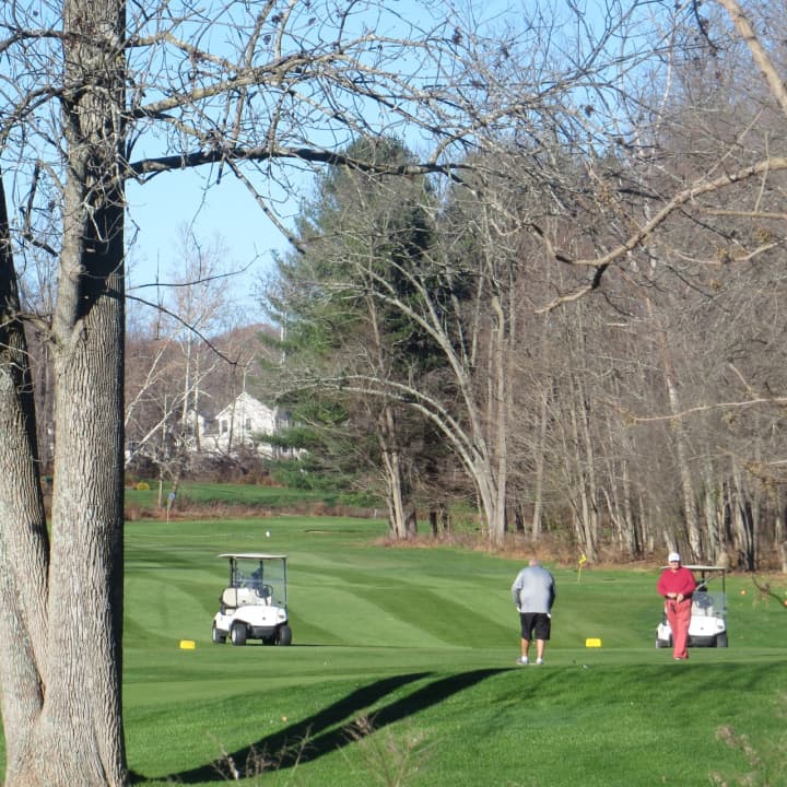 Golfers taking advantage of milder November weather at Beekman Country Club in Hopewell Junction. The golf course off of Route 52 in Dutchess County will be open through Sunday Nov. 29.