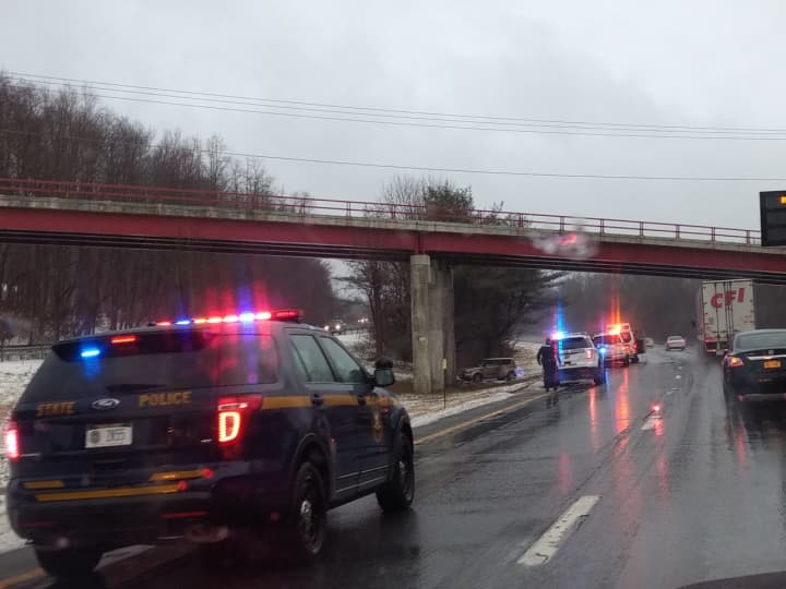 The latest I-84 crash occurred on the eastbound side  just east of Exit 17 around 3 p.m.