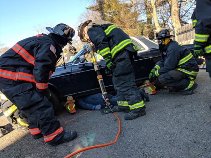 Westport Fire and EMS personnel did some training Wednesday morning.