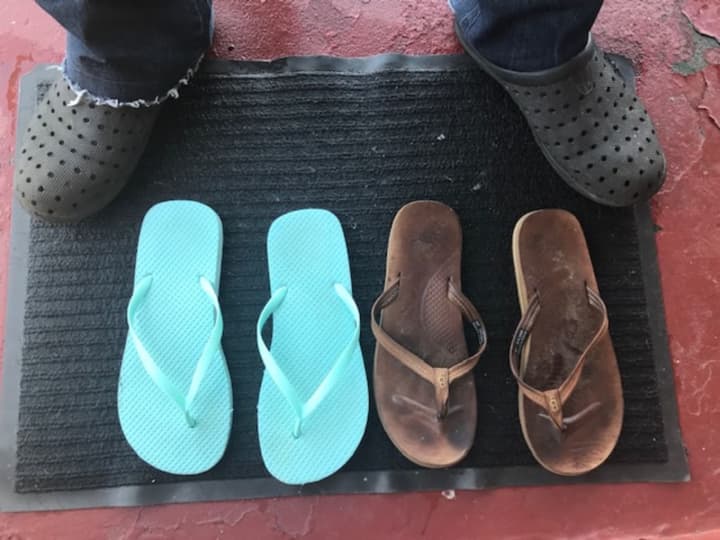 Flip-flops and sandals have been banned in the workplace for municipal employees in one Connecticut town.