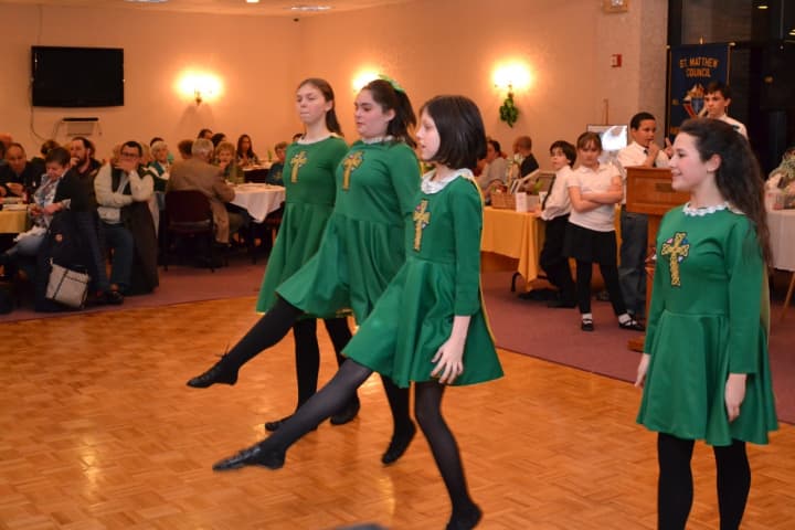 The night included Irish dancing from the Mulkerin School of Irish Dance.